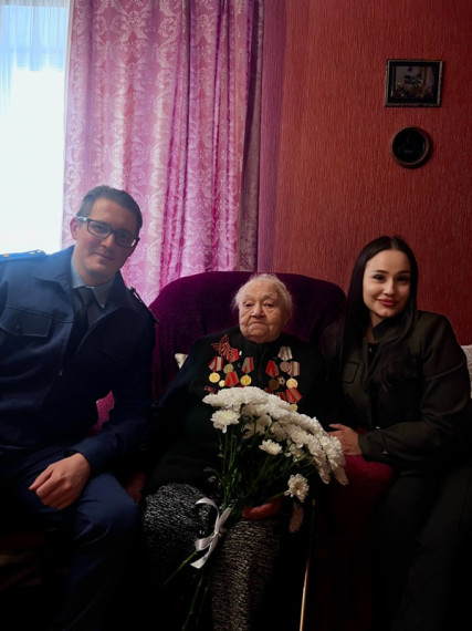 Коллектив Калужской транспортной прокуратуры встретились  с ветераном Великой Отечественной Войны.